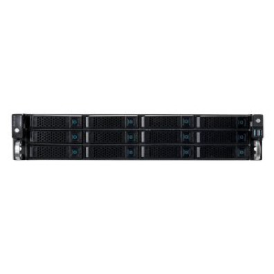 CAIXA RACK 19" UNYKAch 2U - FUENTE 2U MINI REDUNDANTE PLATA NEGRO - 12 BAHIAS HOT SWAP - 2xUSB2.0
