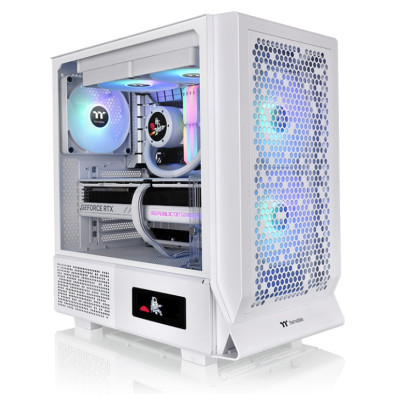 CAIXA THERMALTAKE CERES 330 TG ARGB SNOW ATX 2XUSB 3.0 SEM FUENTE BLANCO