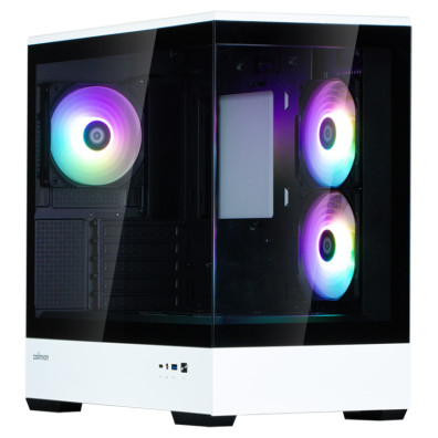 CAIXA ZALMAN P30 AIR MATX 3 X VENT 120MM ARGB 2XUSB 3.0 BLANCO S/N FUENTE
