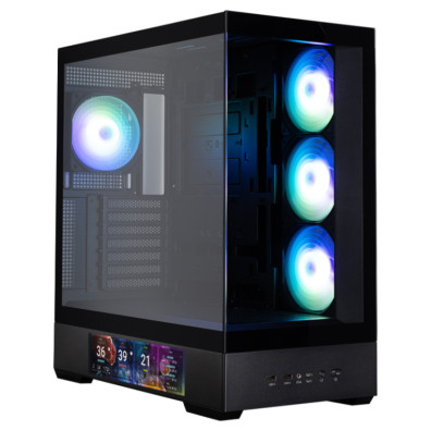 Caixa Zalman P40 Ds Atx 4xvent 120mm Argb 2xusb 3.0 Preto Sem Fonte