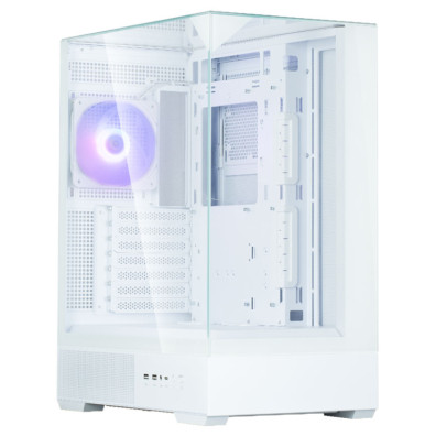 Torre PC Caixa Zalman P40 Prism Atx 3xvent 120mm Argb 2xusb 3.0 Branco Sem Fonte