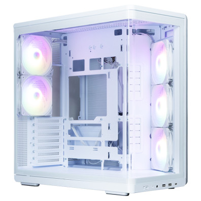 CAIXA ZALMAN P60 WHITE ATX 3 XVENT 120MM ARGB 2XUSB 3.0 S/N FUENTE
