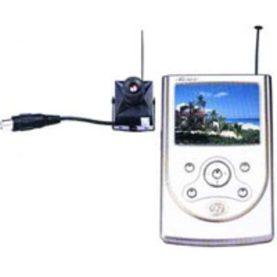 Receptor Tela LCD + 1 Câmara Espiã Sem Fio