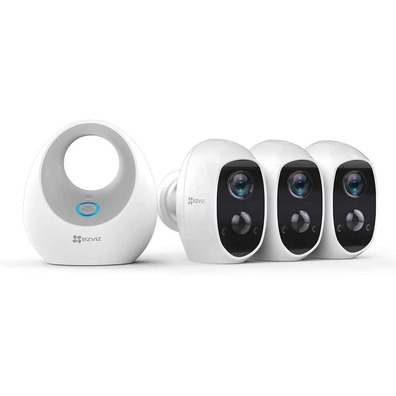 Cámara IP Wifi Ezviz C3A Triple Pack + W2D Branco