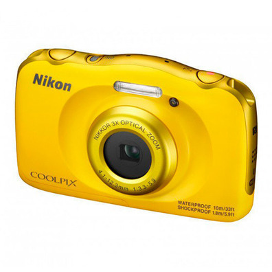 Câmera Nikon Submersível Coolpix W100 Yellow + Mochila