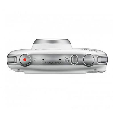 Câmera Nikon Submersível Coolpix W100 White + Mochila