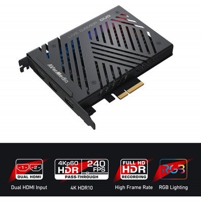 Capturadora Avermedia Live Gamer Duo 61GC570D00A5