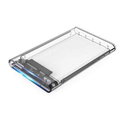 CAIXA EXTERNA 2.5" USB 3.0 COOLBOX T-2533 SLIM CHASE TOTALMENTE TRANSPARENTE