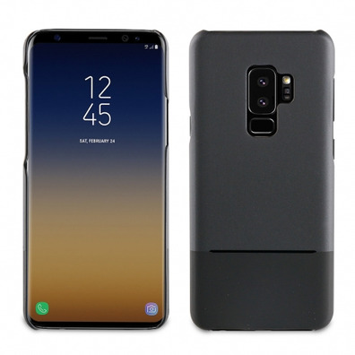 Samsung Galaxy S9 Plus Duplo Pele preto Muvit habitação