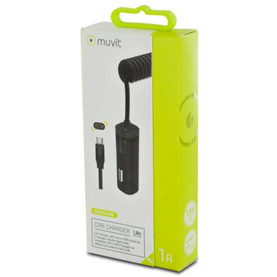 Car Charger Adapter Micro USB Reversible 1A 1m Muvit