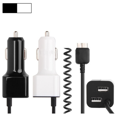 Car Charger for Samsung Galaxy Note 3 Preto