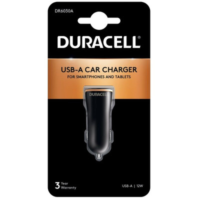 Cargador de Coche Duracell DR6030A / 1xUSB / 12W