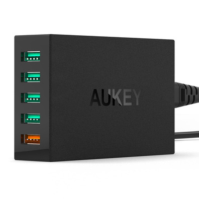 Cargador de parede de 5 portos Aukey