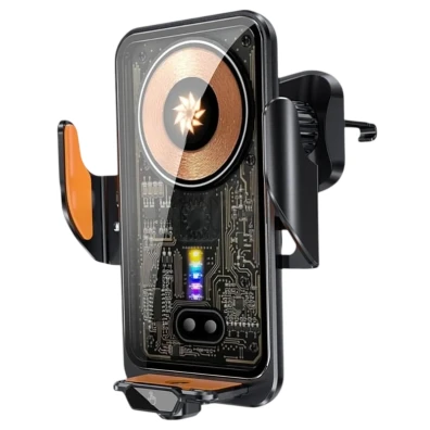 Carregador Inalámbrico para Coche C11 66W Transparente Preto