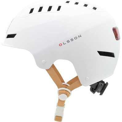 Casco Olsson Urban Light M/L Chamas Blanco