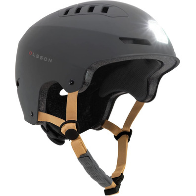 Casco Olsson Urban Light S/M Destaque Antracita