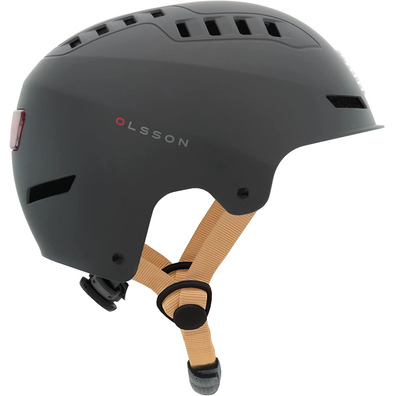 Casco Olsson Urban Light S/M Destaque Antracita