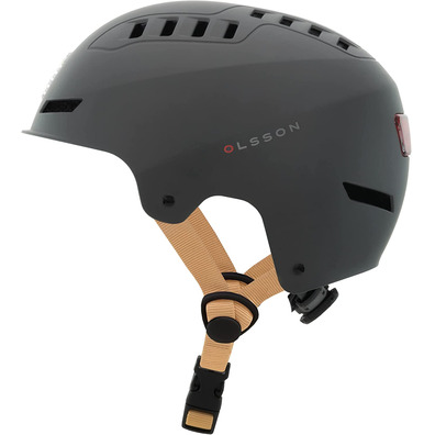 Casco Olsson Urban Light S/M Destaque Antracita