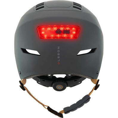 Casco Olsson Urban Light S/M Destaque Antracita