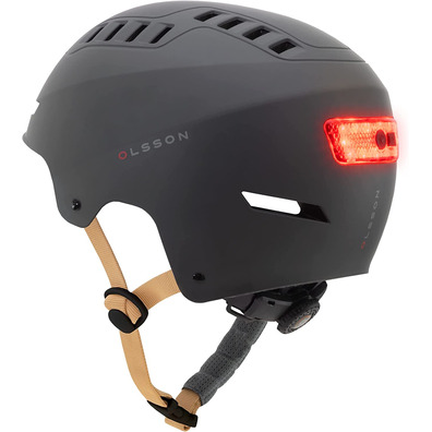 Casco Olsson Urban Light S/M Destaque Antracita