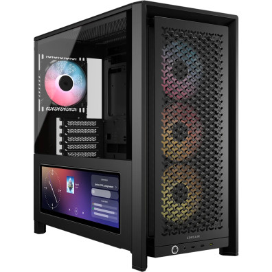 CAIXA CORSAIR SEMITORRE ATX FRAME 4000D LCD RS PERFORMANCE TG NEGRO