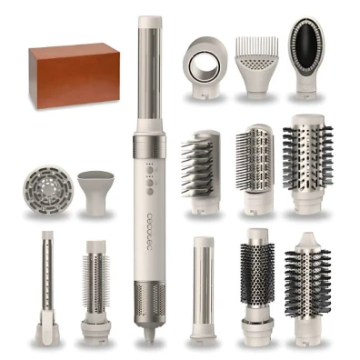Moldeador multifunção Cecotec Bamba CeramicCare 14in1 AirGlam Champán - Acessórios para cabelo