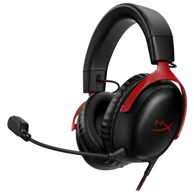Auriculares HyperX Cloud III em Preto e Vermelho