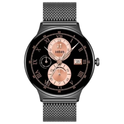 Relógio Inteligente Colmi V89 com Correa Metal Negro