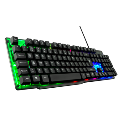 Combo The G-Lab Teclado Keyz Neon   Mouse Kult Helium