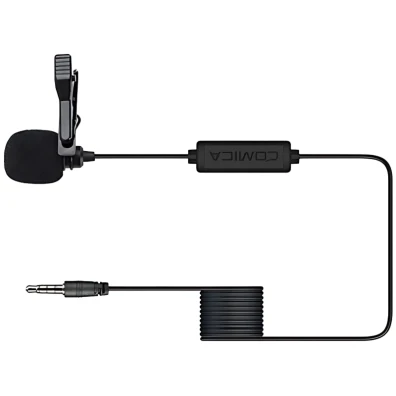 COMICA Micrófono Lavalier para smartphone TRRS 4.5 m