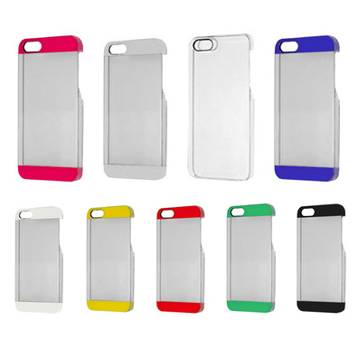 Carcaça Transparente Plastic Case para iPhone 5/5S Vermelho