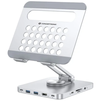 Docking USB-C Suporte Conceptronic HDMI4K USB-C PD100W Multimedia