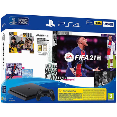 Consola Playstation 4 + FIFA 21 + Equipe Fifa Ultimate Team