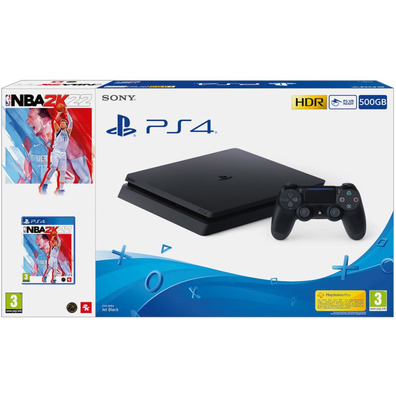 Consola Playstation 4 Slim (500GB) Black + NBA 2K22