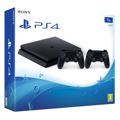 CONSOLA PS4 SLIM 1Tb + 2 DUALSHOCK 4