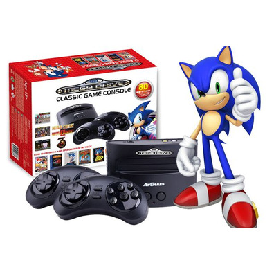 Retro do console Mega Drive Portátil Ed Sonic 25TH