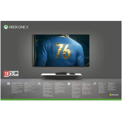 Consola Xbox One X 1 TB Robô Branco + Fallout 76