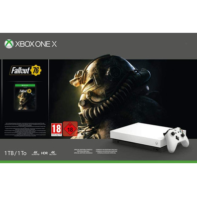 Consola Xbox One X 1 TB Robô Branco + Fallout 76