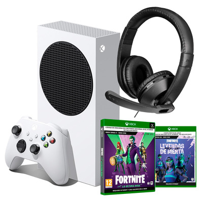 Consola Xbox Series S + Fortnite La reira Risa + Leyendas de Menta
