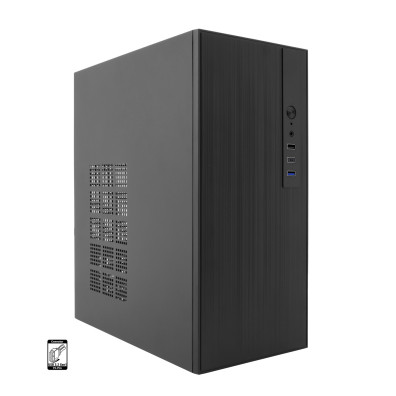CAIXA COOLBOX M460 MICROATX GPU MAX 250mm USB-C 3.2 500W NEGRO