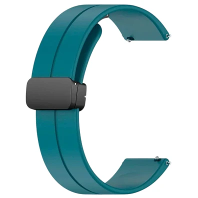 Correia Universal Magnética 22mm Azul para Smartwatch Xiaomi Amazfit Samsung Huawei Realme Ticwatch - CROCOCASE