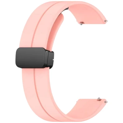 Correia Universal Feche Magnético 22mm Rosa para Smartwatch Xiaomi Amazfit Samsung Huawei Realme Ticwatch - CROCOCASE