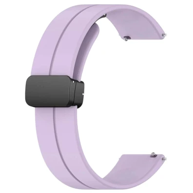 Correia Magnética Universal 22mm Violeta para Smartwatch Xiaomi/Amazfit/Samsung/Huawei/Realme/Ticwatch