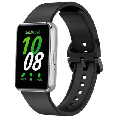 Correia de silicone Samsung Galaxy Fit 3 Preto - Marca CROCOCASE