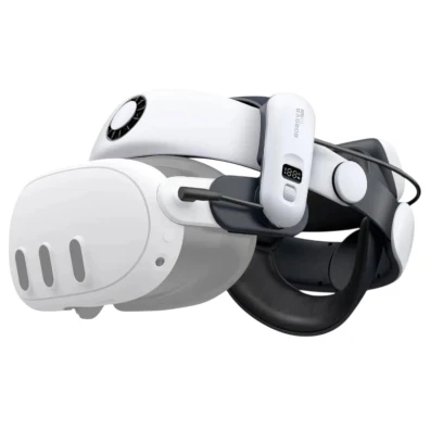 Acessório VR: Bateria e Ventilação Correa BOBOVR S3 PRO para Meta Quest 3 / Quest 3S Branco