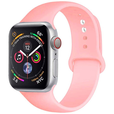 Correia de Silicone Apple Watch 42/44/45/49mm - Marca CROCOCASE - Rosa