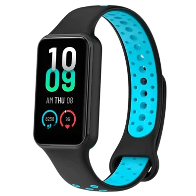 Correa Xiaomi Mi Smart Band 8 Active / Redmi Smart Band 2 Dual Preto Azul - Marca CROCOCASE