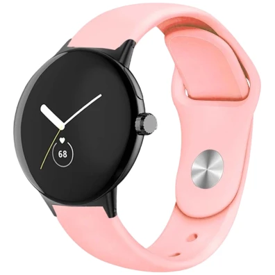 Correia Universal Silicona 20mm Salmão para Smartwatch Xiaomi/Amazfit/Samsung/Huawei/Realme/Ticwatch - CROCOCASE