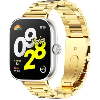Correa Metal Eslabões Xiaomi Mi Smart Band 9 Pro / Band 8 Pro / Redmi Watch 4 / Redmi Watch 5 / Redmi Watch 6 / Xiaomi Smart Band 10 Pro Dorado