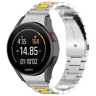Correa Samsung Galaxy Watch 4/5/6 de Metal Eslabões em Prata e Dourado